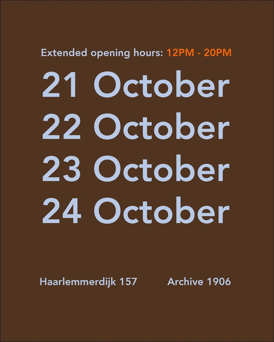 Archive 1906 Extended Hours — Archive 1906 | Vintage Designer Fashion, Wednesday, 21 October 2026