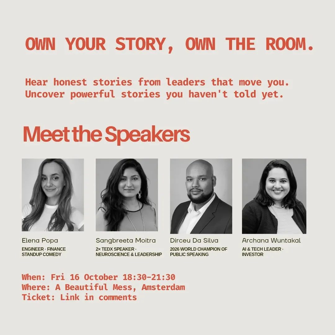 Own the Room – High-Impact Communication — A Beautiful Mess - Amsterdam, Friday, 16 October 2026