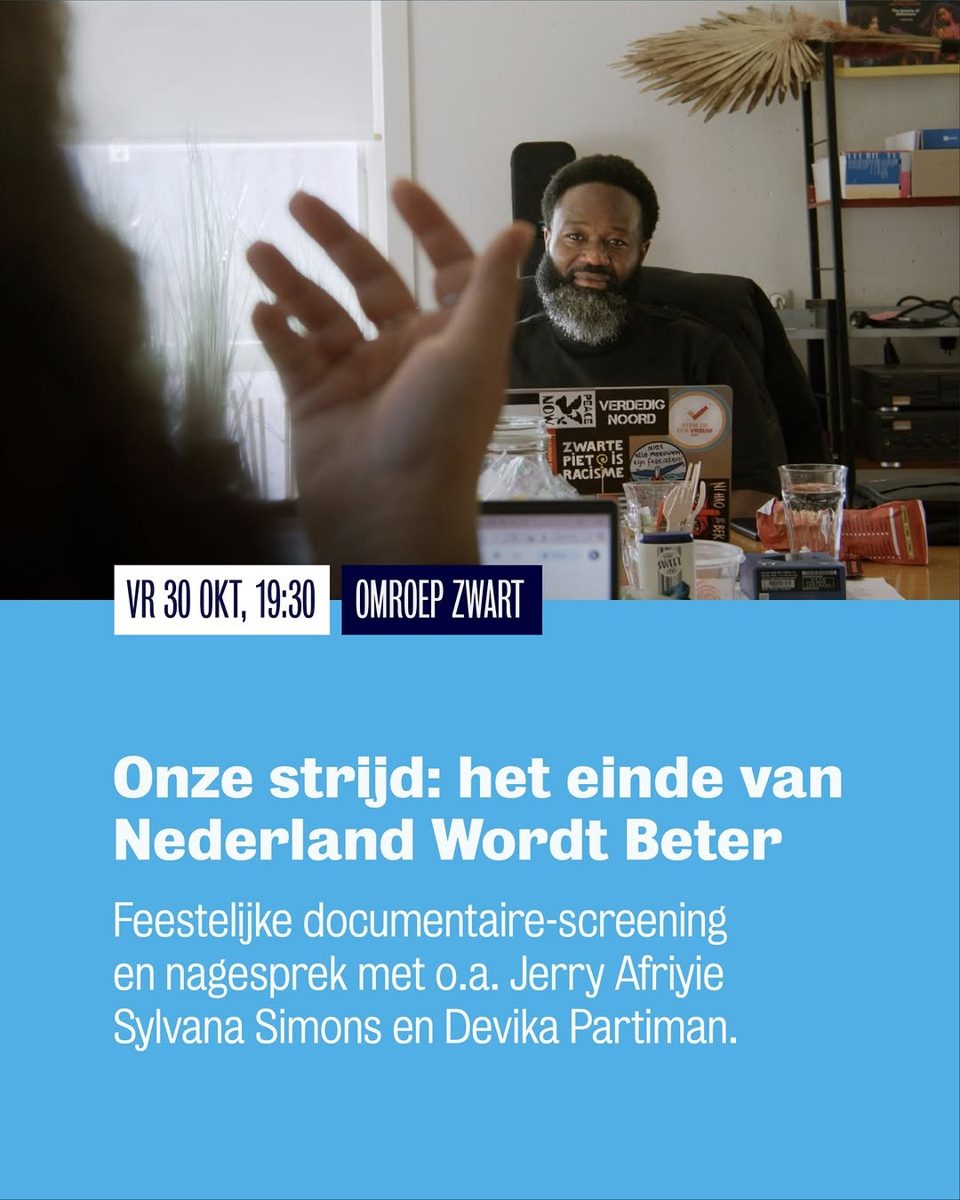 Onze Strijd: Het Einde van Nederland Wordt Beter — Pakhuis de Zwijger, Friday, 30 October 2026