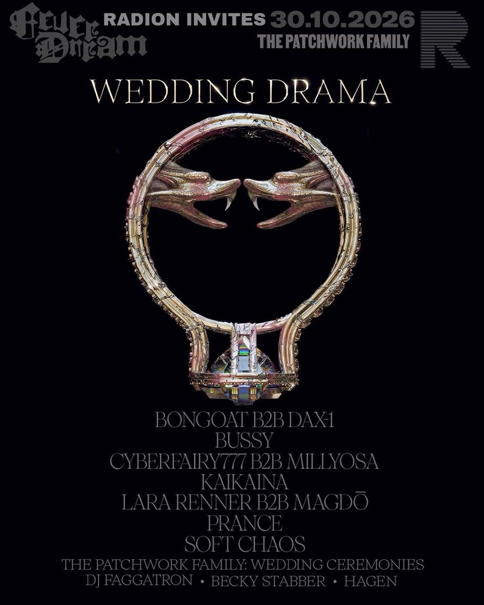 RADION Invites: Fever Dream x The Patchwork Family — RADION Amsterdam, Friday, 30 October 2026