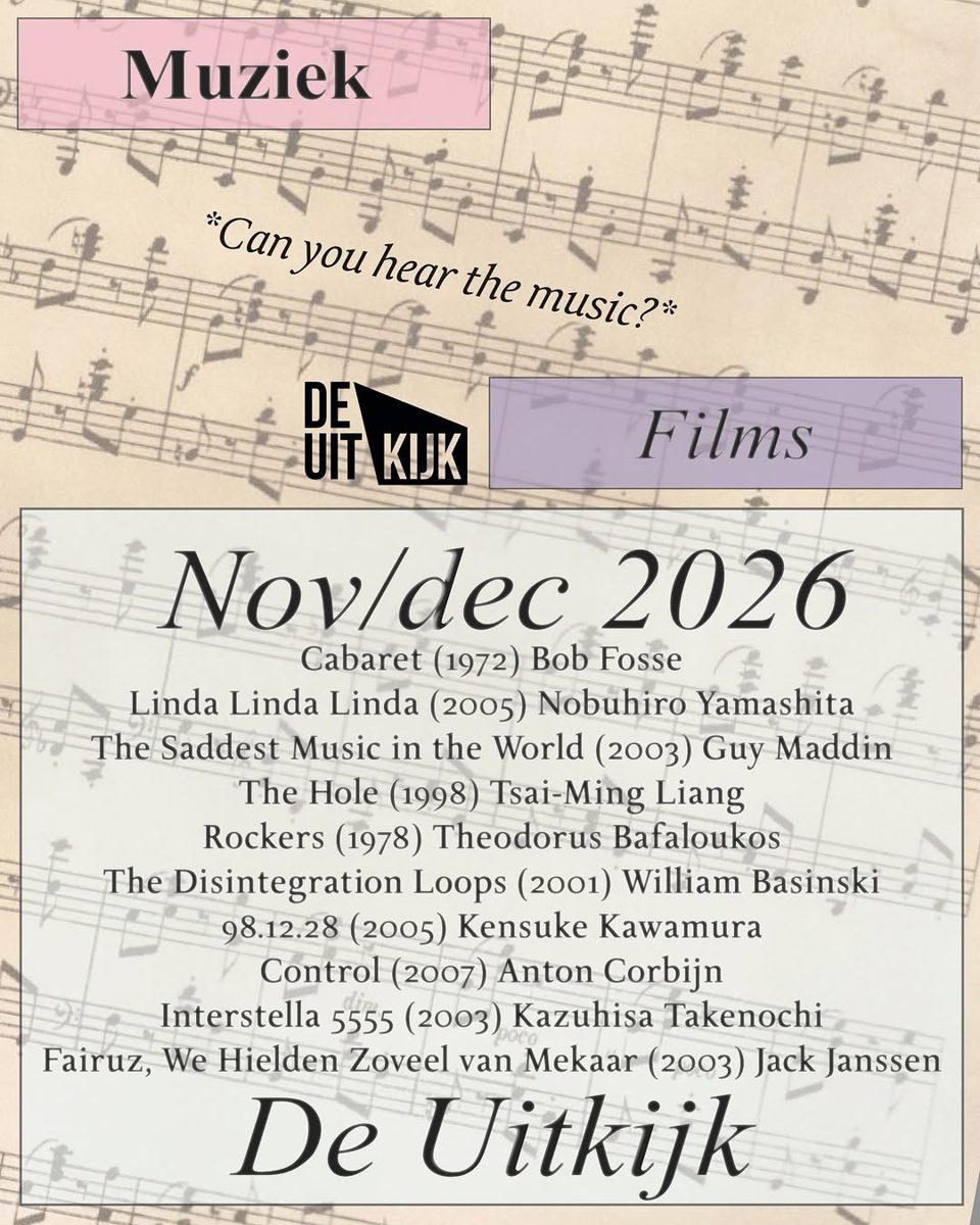 Can You Hear the Music — Filmtheater De Uitkijk, Sunday, 1 November 2026