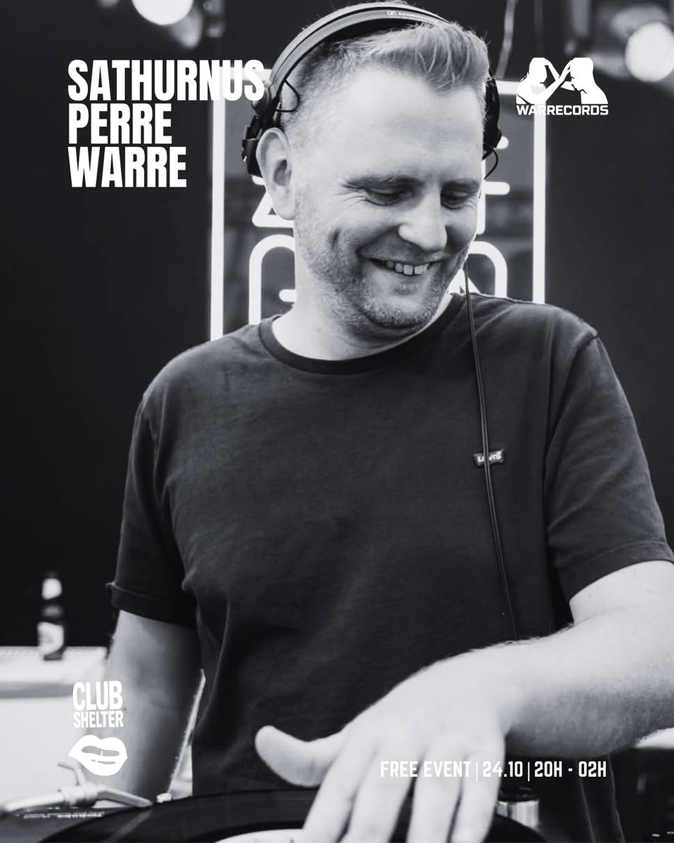 DJ Perre at Shelter — Warrecords Antwerpen, Saturday, 24 October 2026