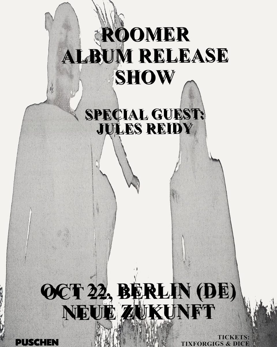 Roomer — Record Release Show — Bis Aufs Messer Recordstore Berlin - Schulze & Dietze GbR, Thursday, 22 October 2026