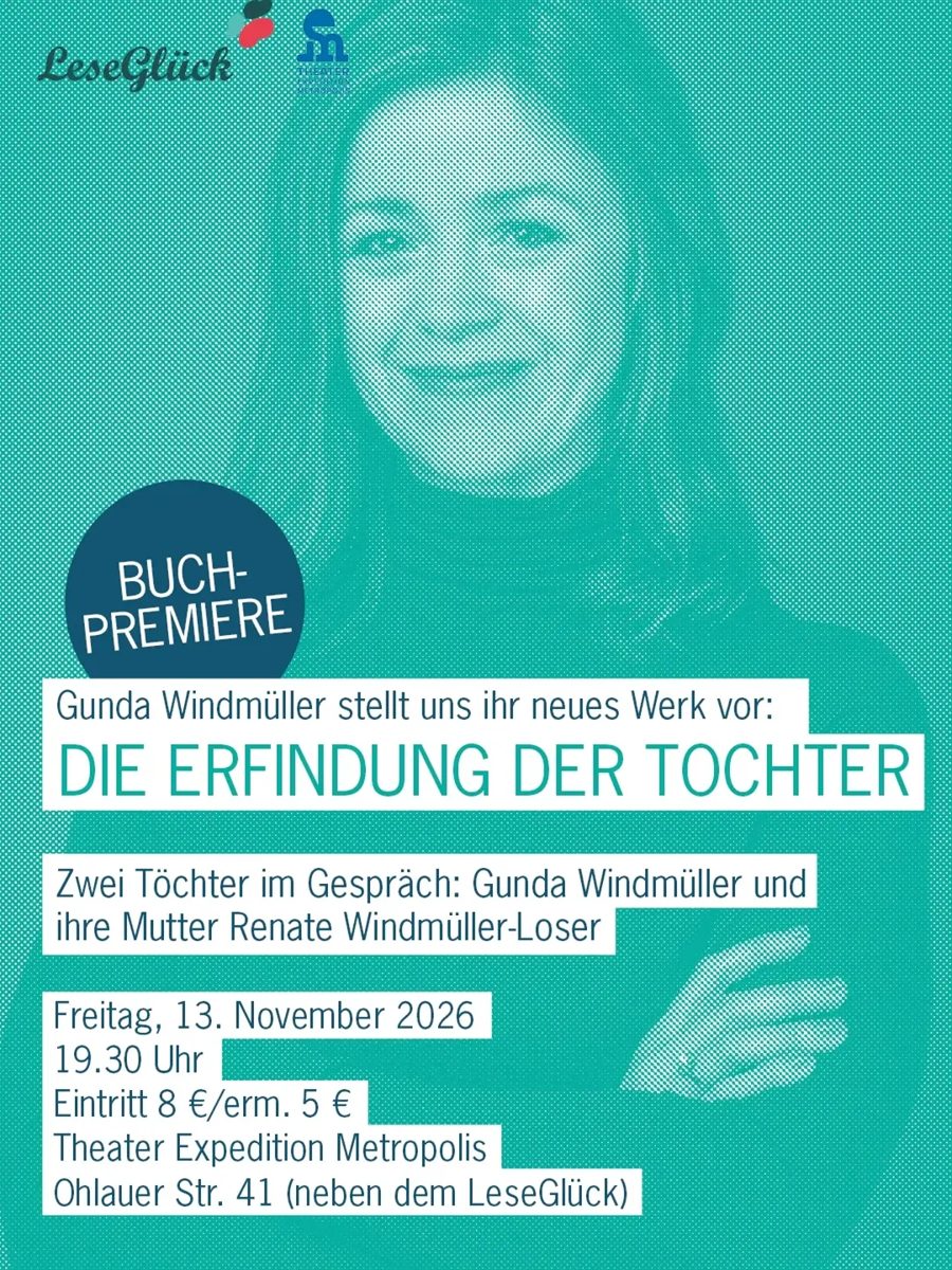 Die Erfindung der Tochter — Buchpremiere — LeseGlück Buchhandlung, Friday, 13 November 2026
