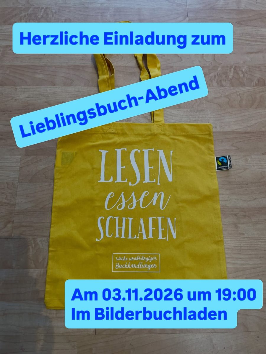 Lieblingsbuch-Abend — Bilder-Buch-Laden, Tuesday, 3 November 2026