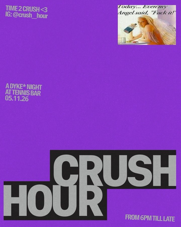 Time 2 Crush vol. 8 — Tennis Bar, Thursday, 5 November 2026
