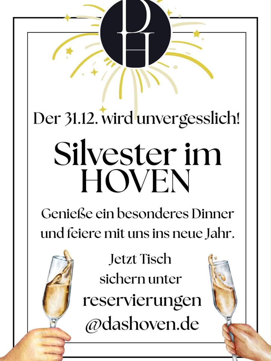 Silvester Dinner & Drag Show — Das Hoven, Thursday, 31 December 2026