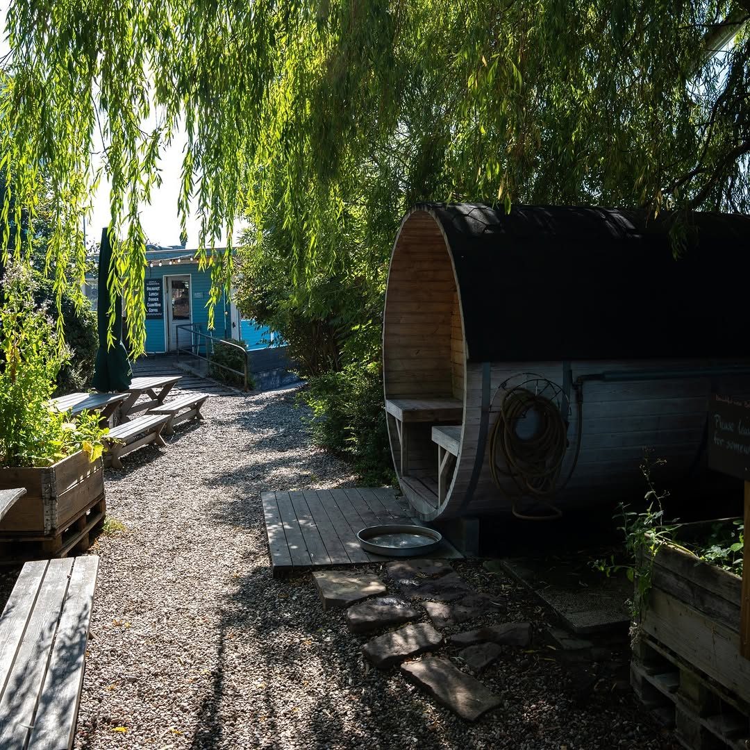 Soup and Sauna at the little blue house