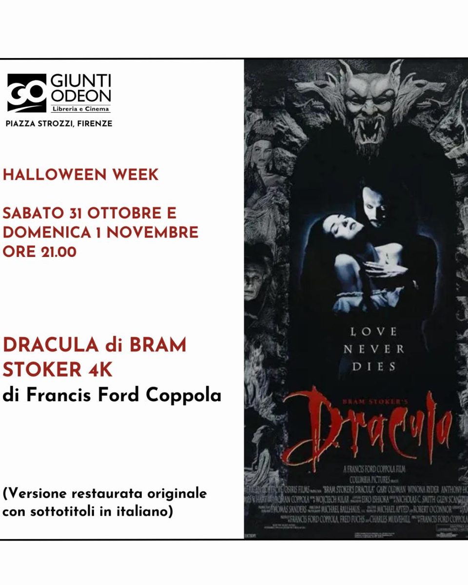 Dracula — Giunti Odeon Libreria e Cinema, Saturday, 31 October 2026