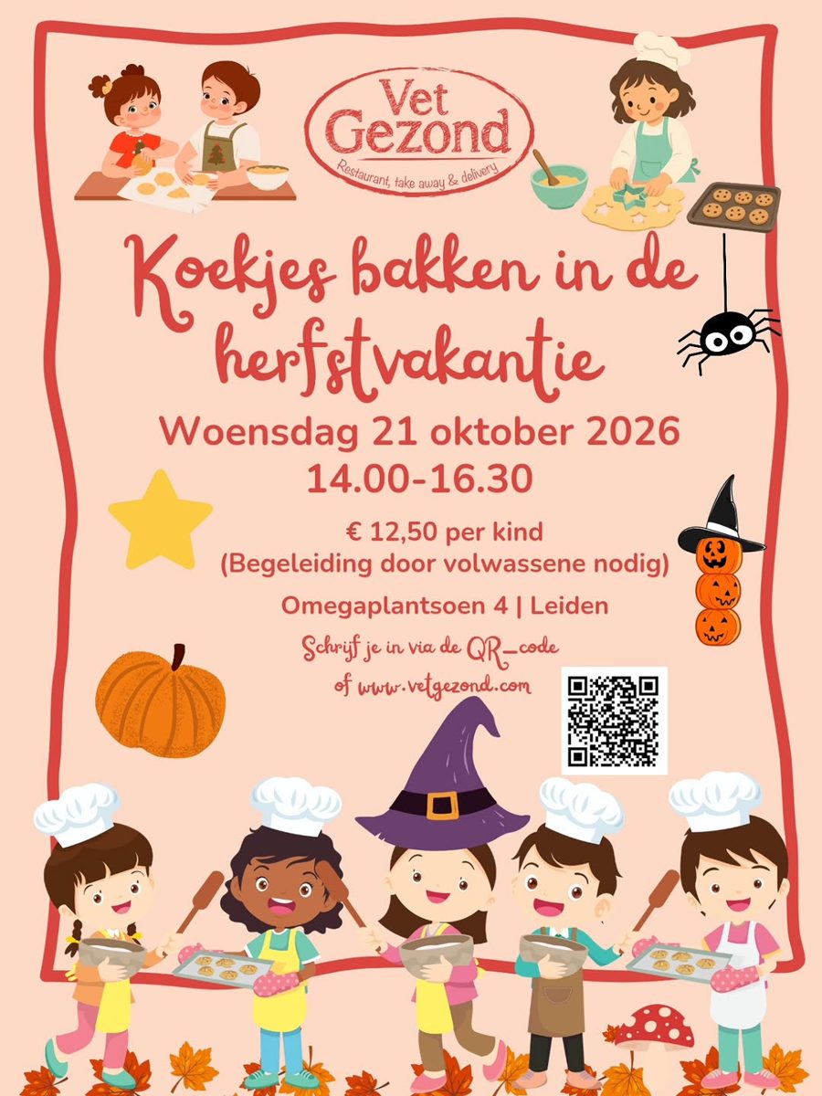 Autumn Cookie Baking Workshop — Vet Gezond, Wednesday, 21 October 2026
