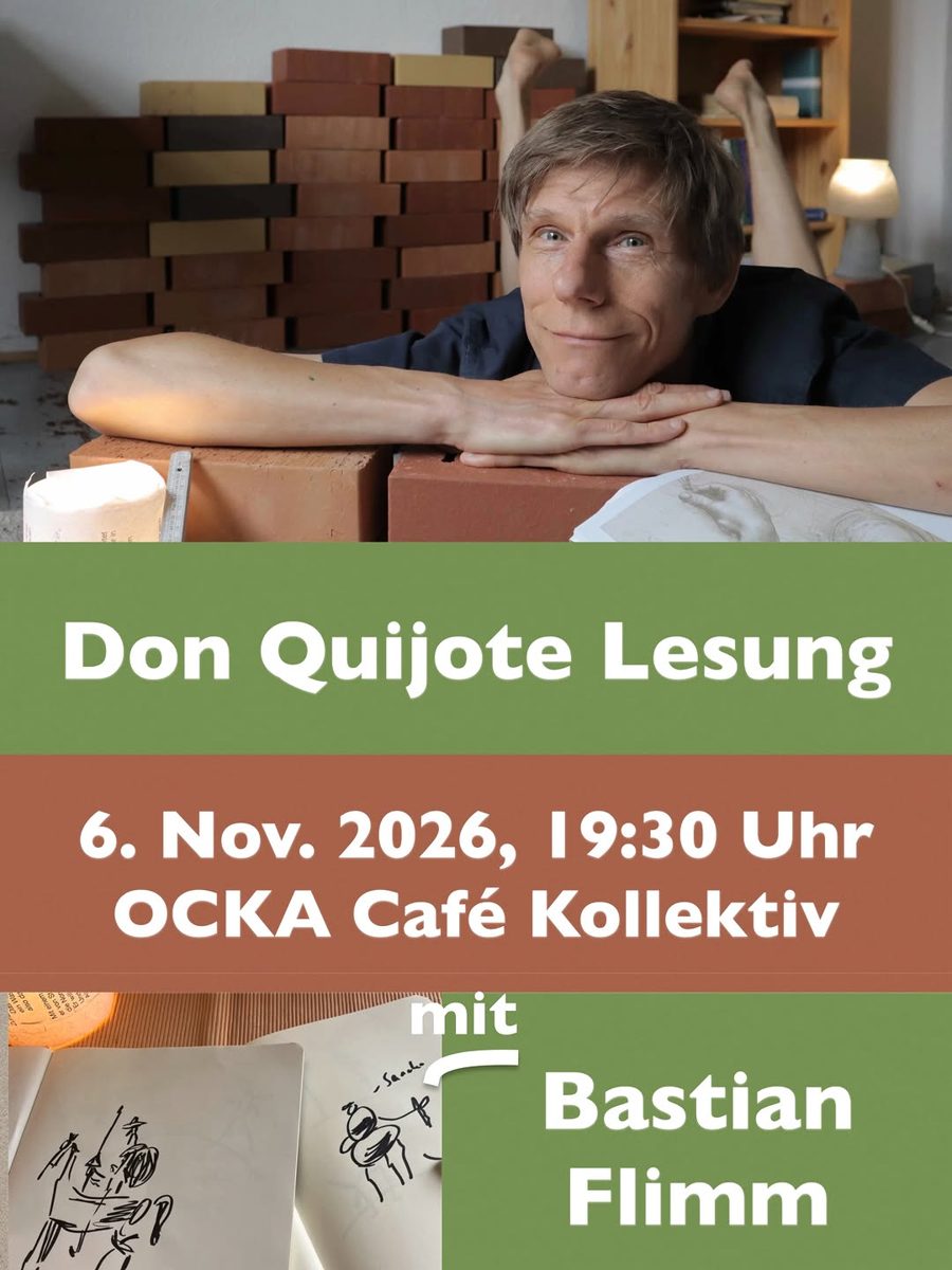 Don Quijote Lesung — Bastian Flimm at OCKA Café Kollektiv