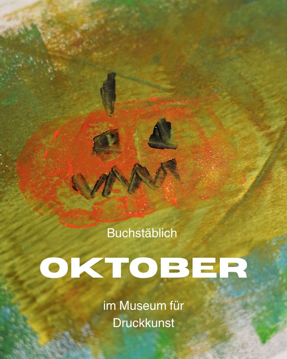Halloween Grußkarten stempeln at Museum für Druckkunst