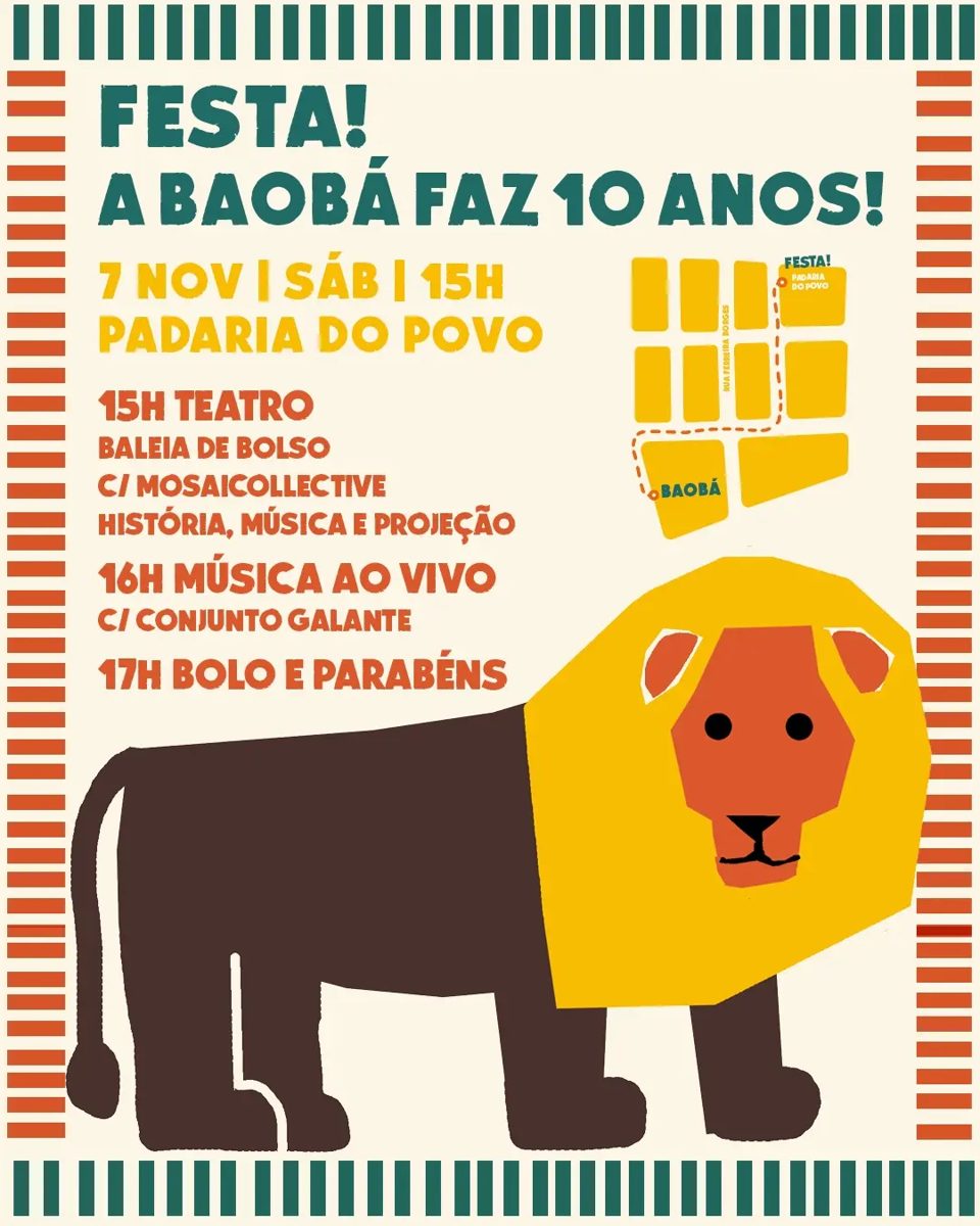 BAOBÁ 10th Anniversary Party — BAOBÁ livraria, Saturday, 7 November 2026