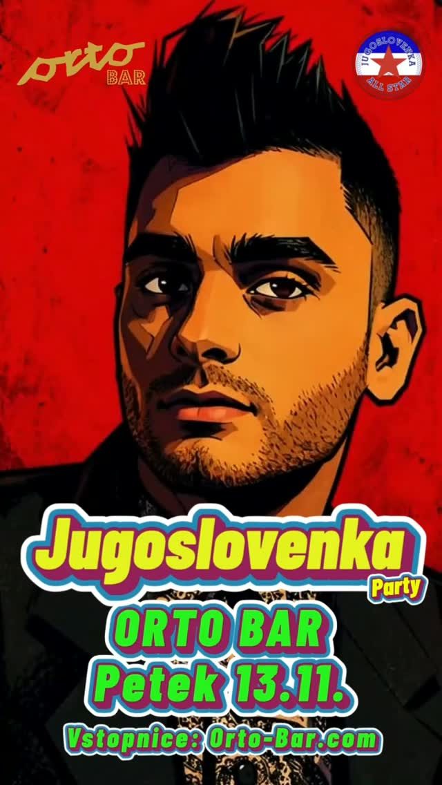 Jugoslovenka Party — Orto Bar, Friday, 13 November 2026