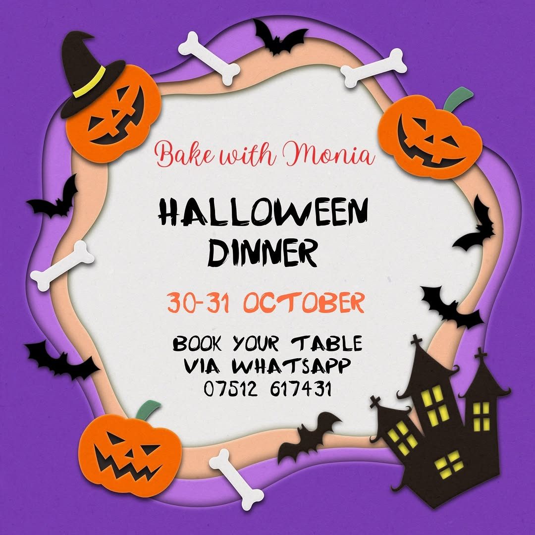 Halloween Dinner — Bake with Monia, Friday, 30 October 2026