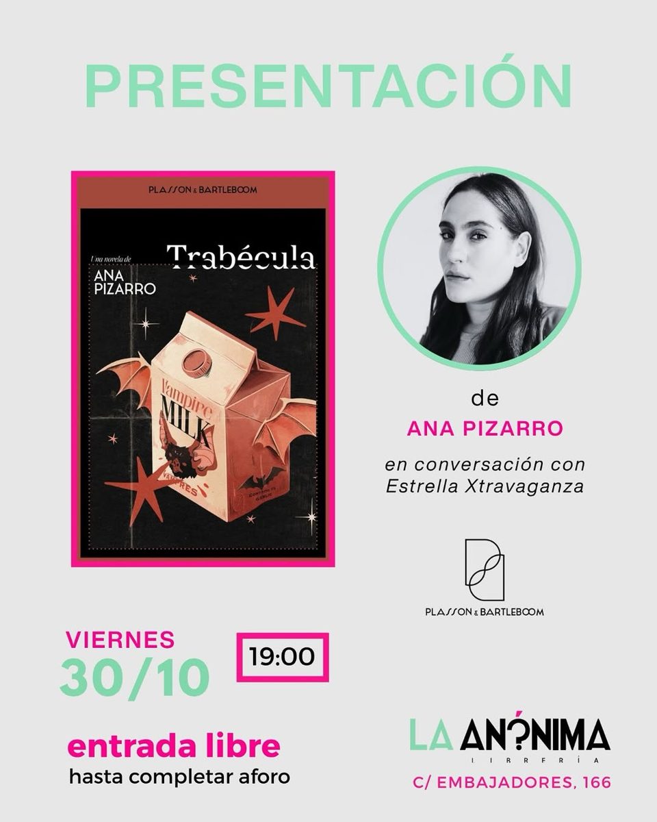 Anala Pizarro presents Trabécula at La Anónima Librería