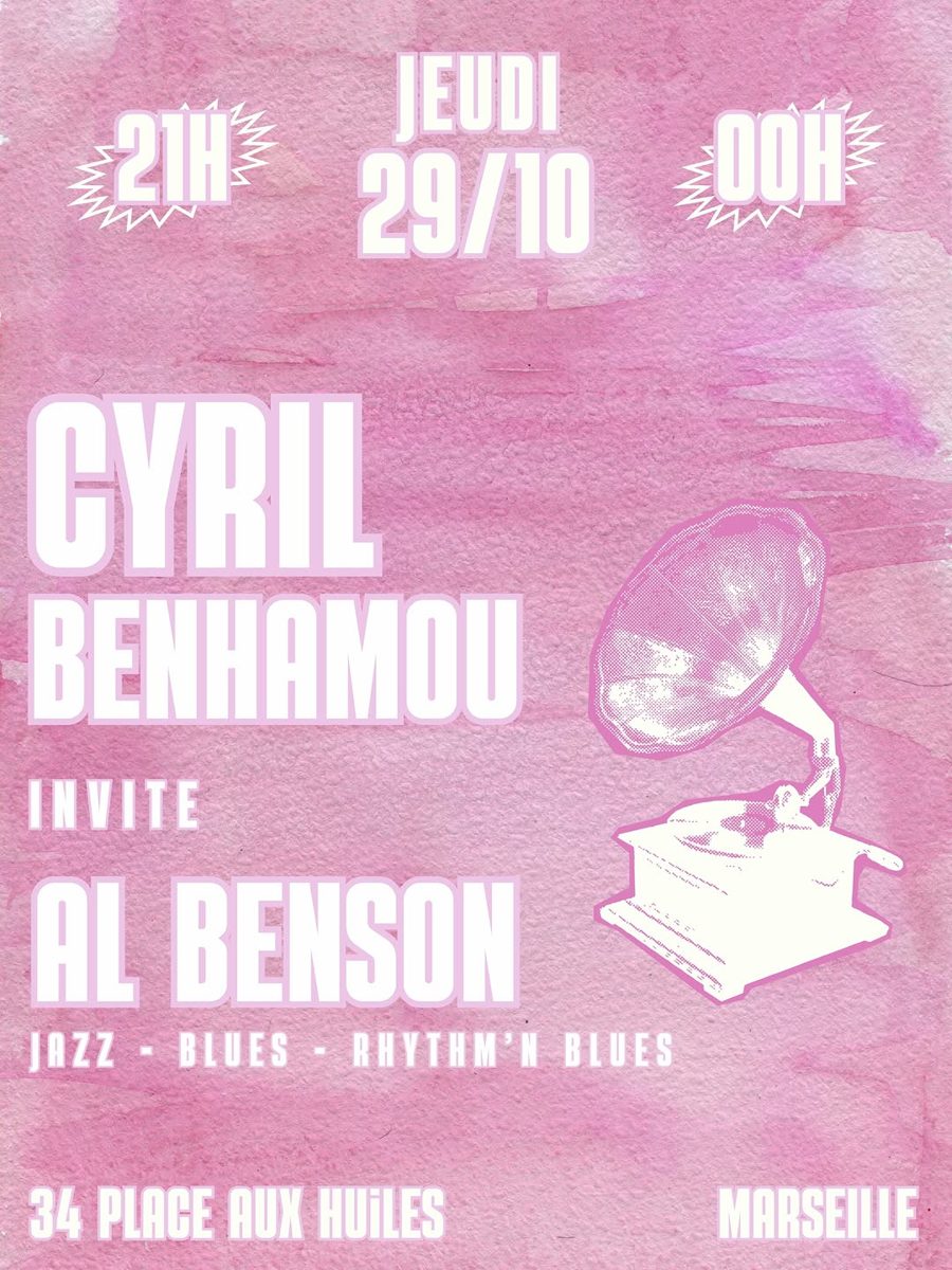 Cyril Benhamou Jazz Night — Acuda - Restaurant Marseille, Thursday, 29 October 2026