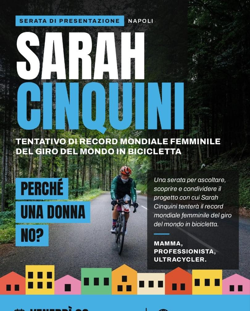 Sarah Cinquini ultracycling talk — Bicycle House, Friday, 20 November 2026