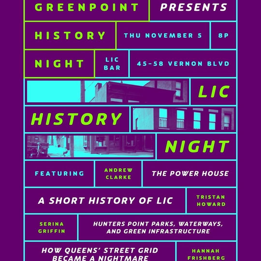 LIC History Night — Blend LIC, Thursday, 5 November 2026