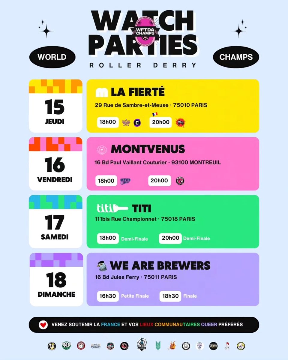 WFTDA World Championships — Finals — Montvenus, Sunday, 18 October 2026