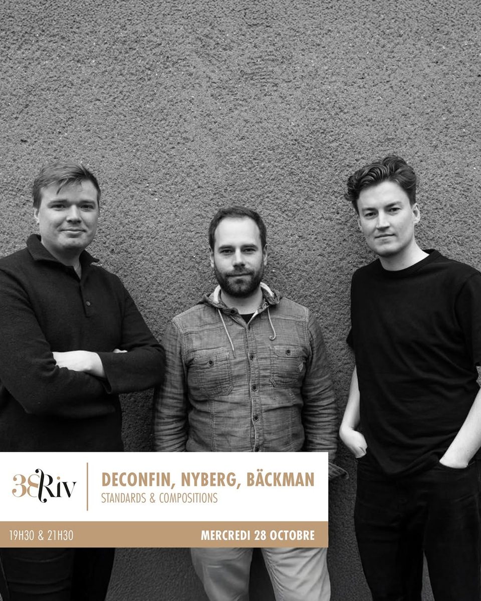Deconfin/Nyberg/Bäckman — 38Riv Jazz Club, Wednesday, 28 October 2026
