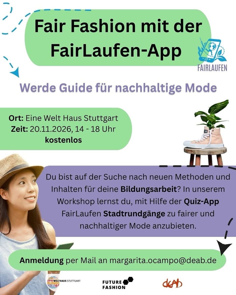 Fair Fashion Guide Workshop at Welthaus Stuttgart