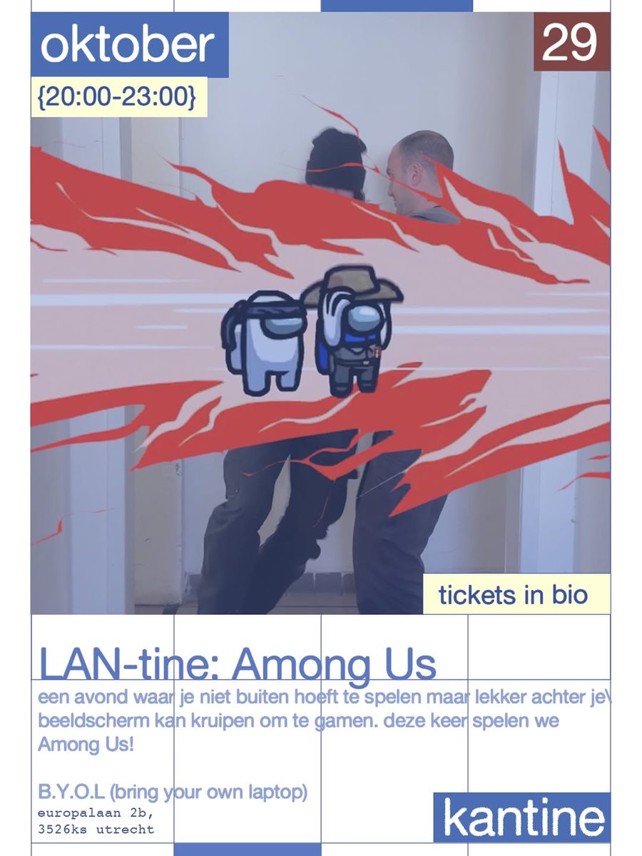 Among Us gaming night — Kantine Utrecht, Thursday, 29 October 2026