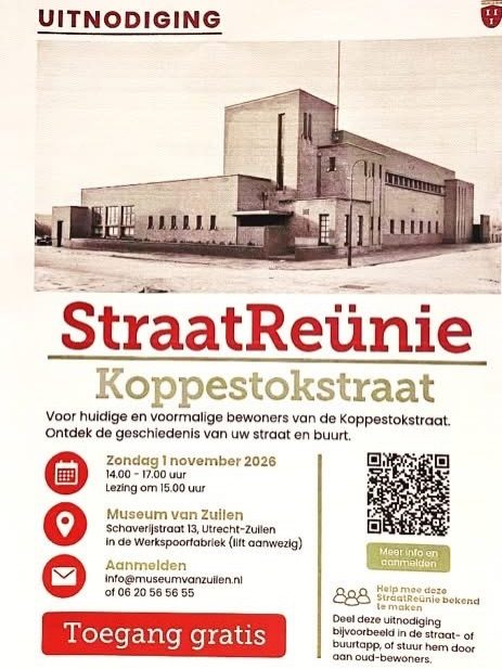 StraatReünie Koppestokstraat — Van Zuilen Museum Foundation, Sunday, 1 November 2026